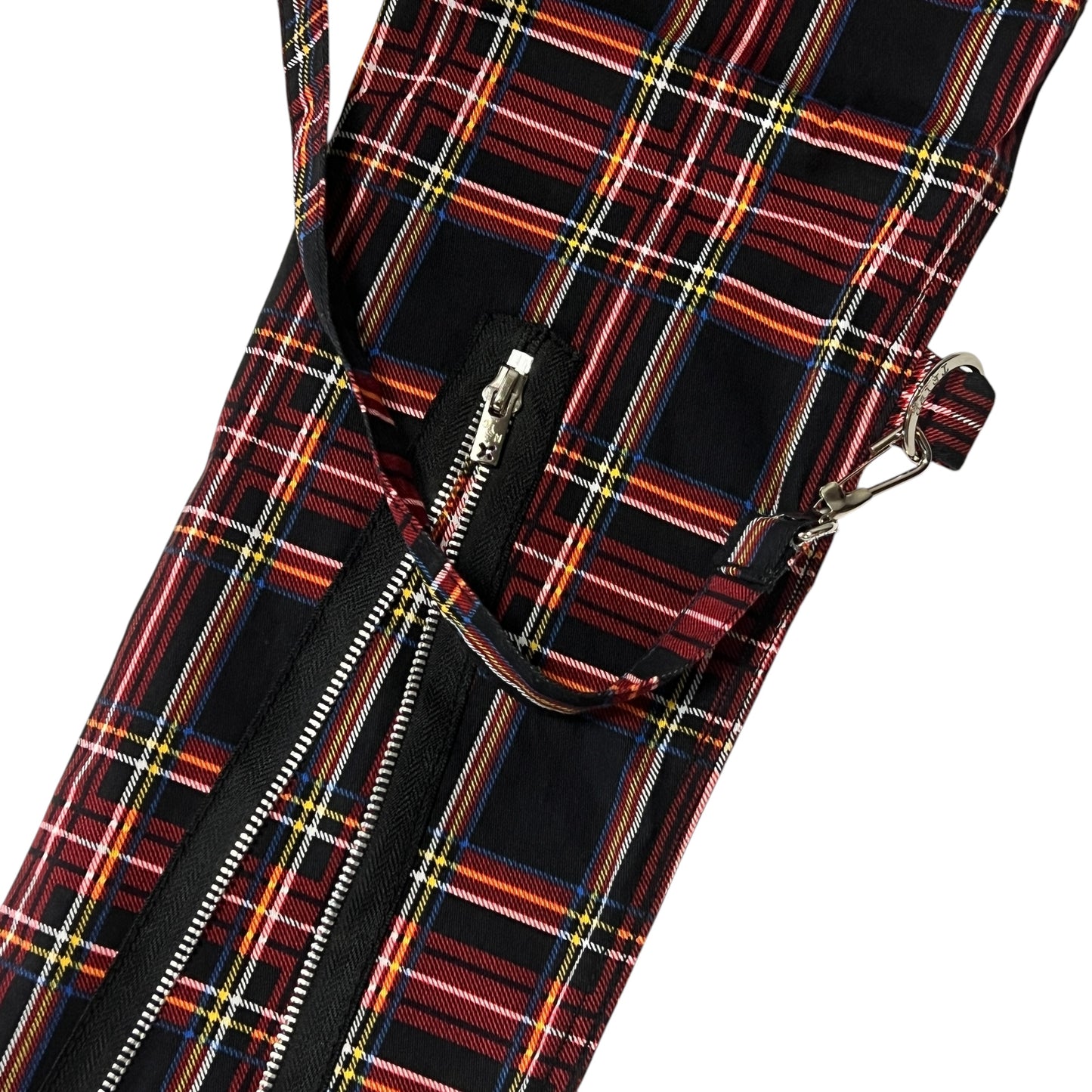 【TRIPP NYC】タータンチェックボンデージパンツ*CLASSIC SLIM LEG BONDAGE PANT BLACK PLAID(IS674MP)