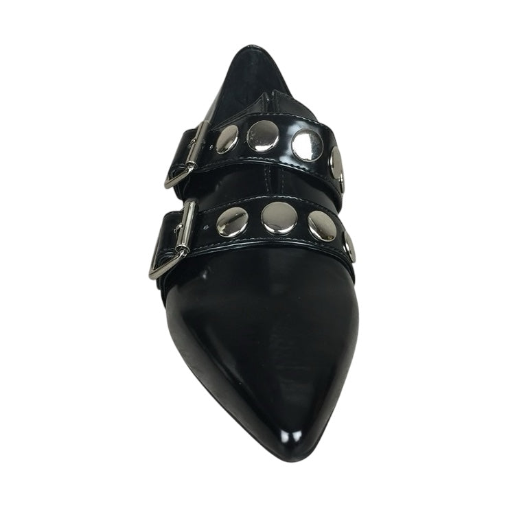 【JEFFREY CAMPBELL】エナメル・リベットストラップパンプス-35(22.5-23cm)*FJF3903