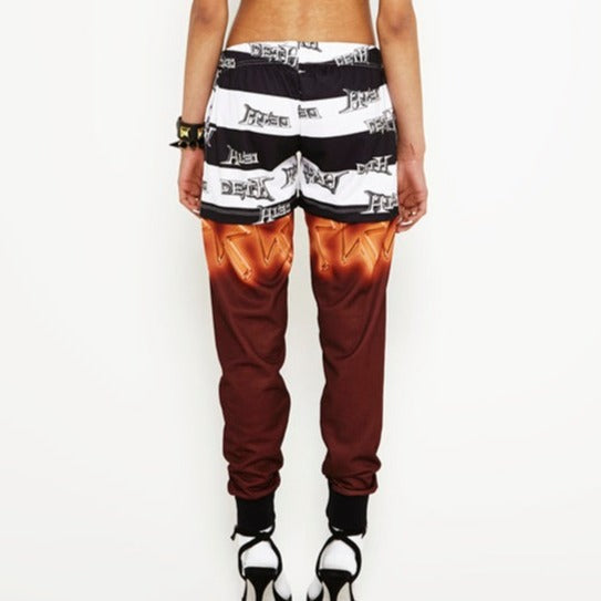 GIRLY PRISION SWEATPANTS*裏フリース切替スウェットパンツ