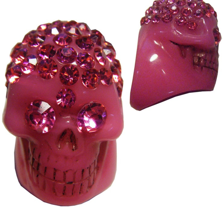 rhinestone skull ring