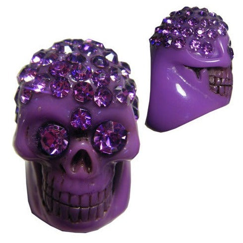 rhinestone skull ring