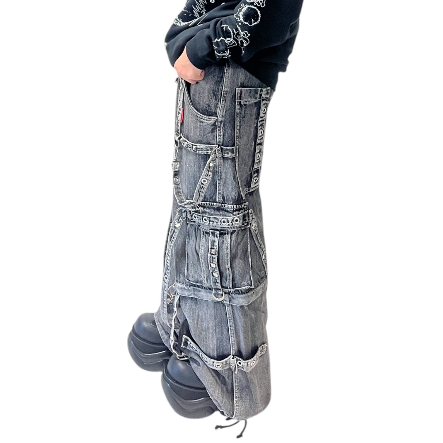 【TRIPP NYC】ワイドカーゴパンツ*DENIM FULL FORCE PANT FOG WASH(JM7155MB)