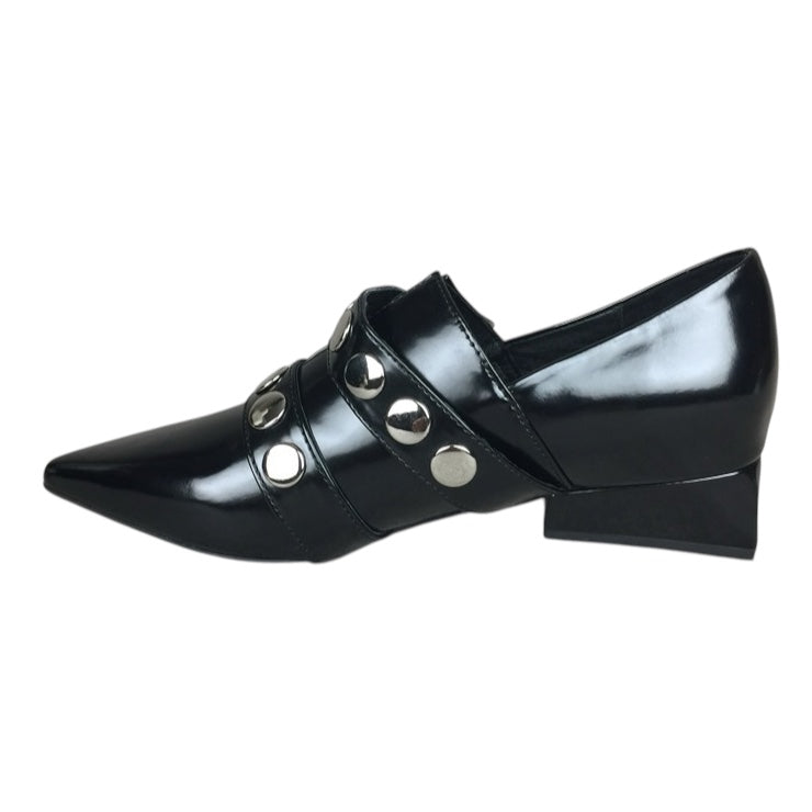 【JEFFREY CAMPBELL】エナメル・リベットストラップパンプス-35(22.5-23cm)*FJF3903
