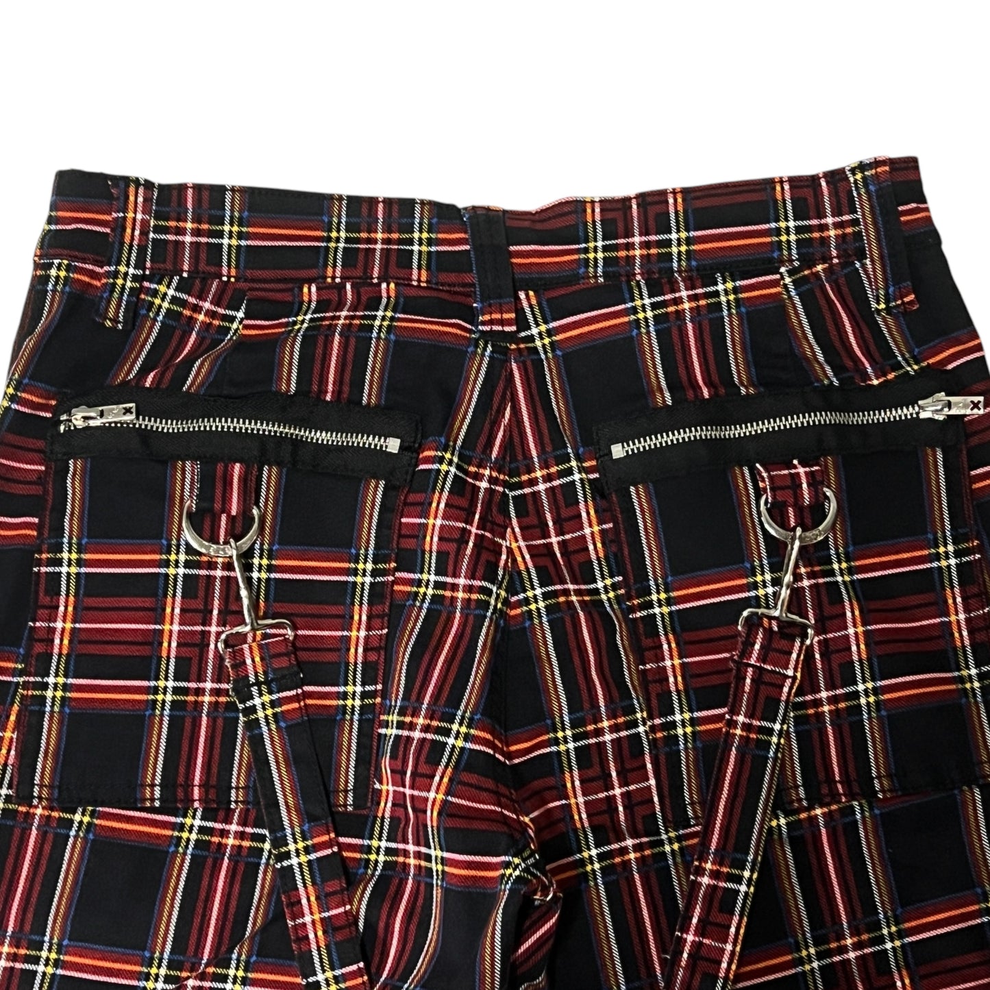【TRIPP NYC】タータンチェックボンデージパンツ*CLASSIC SLIM LEG BONDAGE PANT BLACK PLAID(IS674MP)