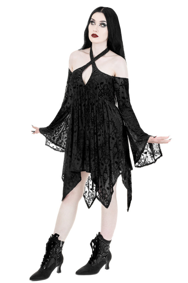 【RESTYLE】ドレス*ARMAROS BURNOUT MINI DRESS【取寄】