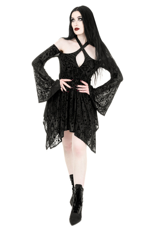 【RESTYLE】ドレス*ARMAROS BURNOUT MINI DRESS【取寄】