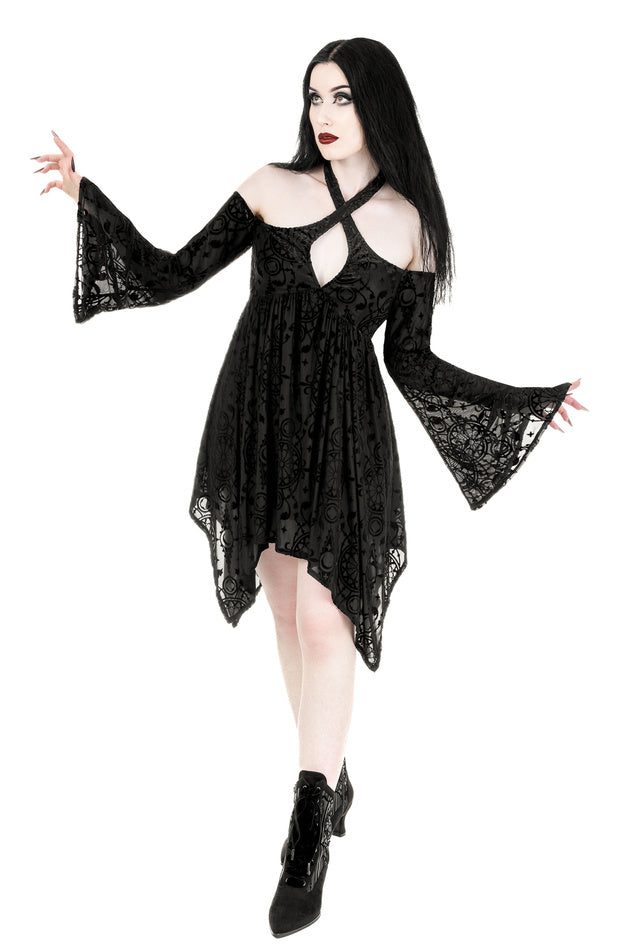 【RESTYLE】ドレス*ARMAROS BURNOUT MINI DRESS【取寄】