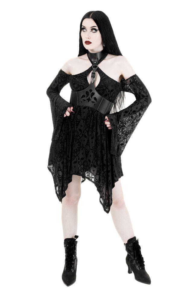 【RESTYLE】ドレス*ARMAROS BURNOUT MINI DRESS【取寄】