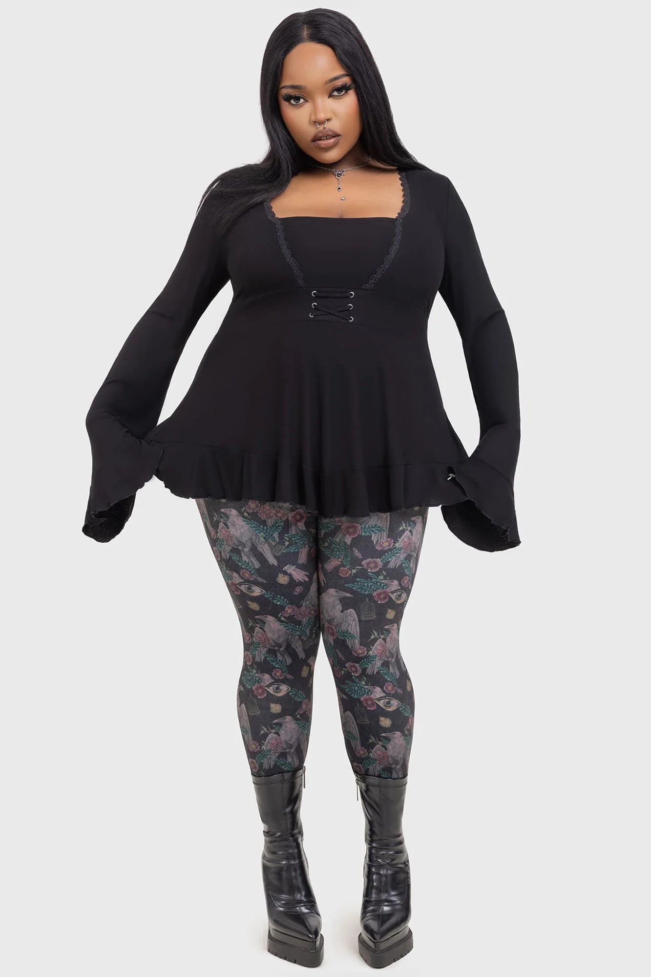 【KILL STAR】CORAX LEGGINGS*コラージュプリントレギンス