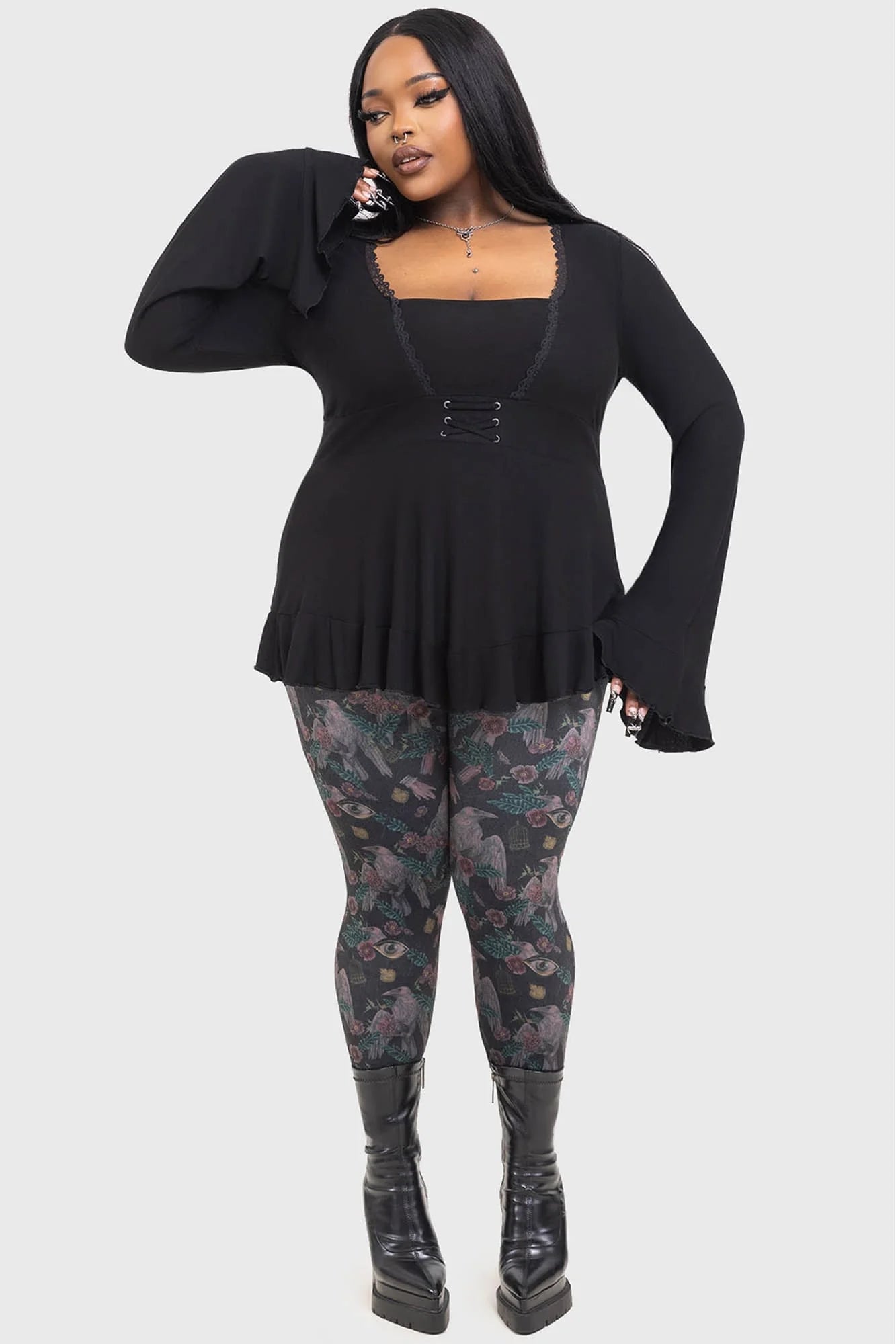 【KILL STAR】CORAX LEGGINGS*コラージュプリントレギンス