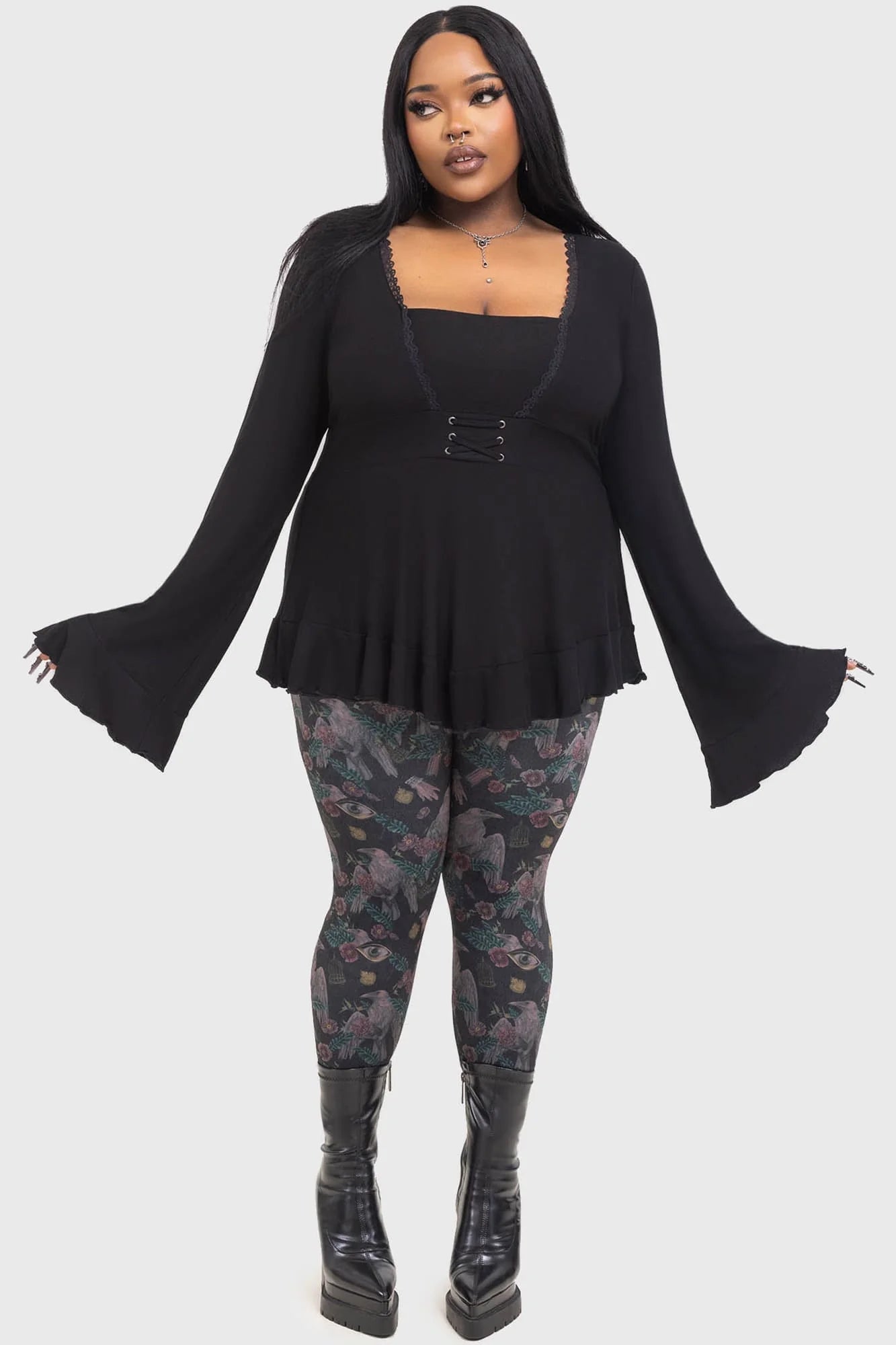 【KILL STAR】CORAX LEGGINGS*コラージュプリントレギンス