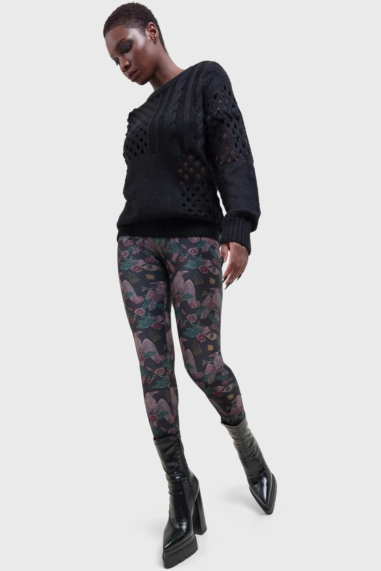 【KILL STAR】CORAX LEGGINGS*コラージュプリントレギンス