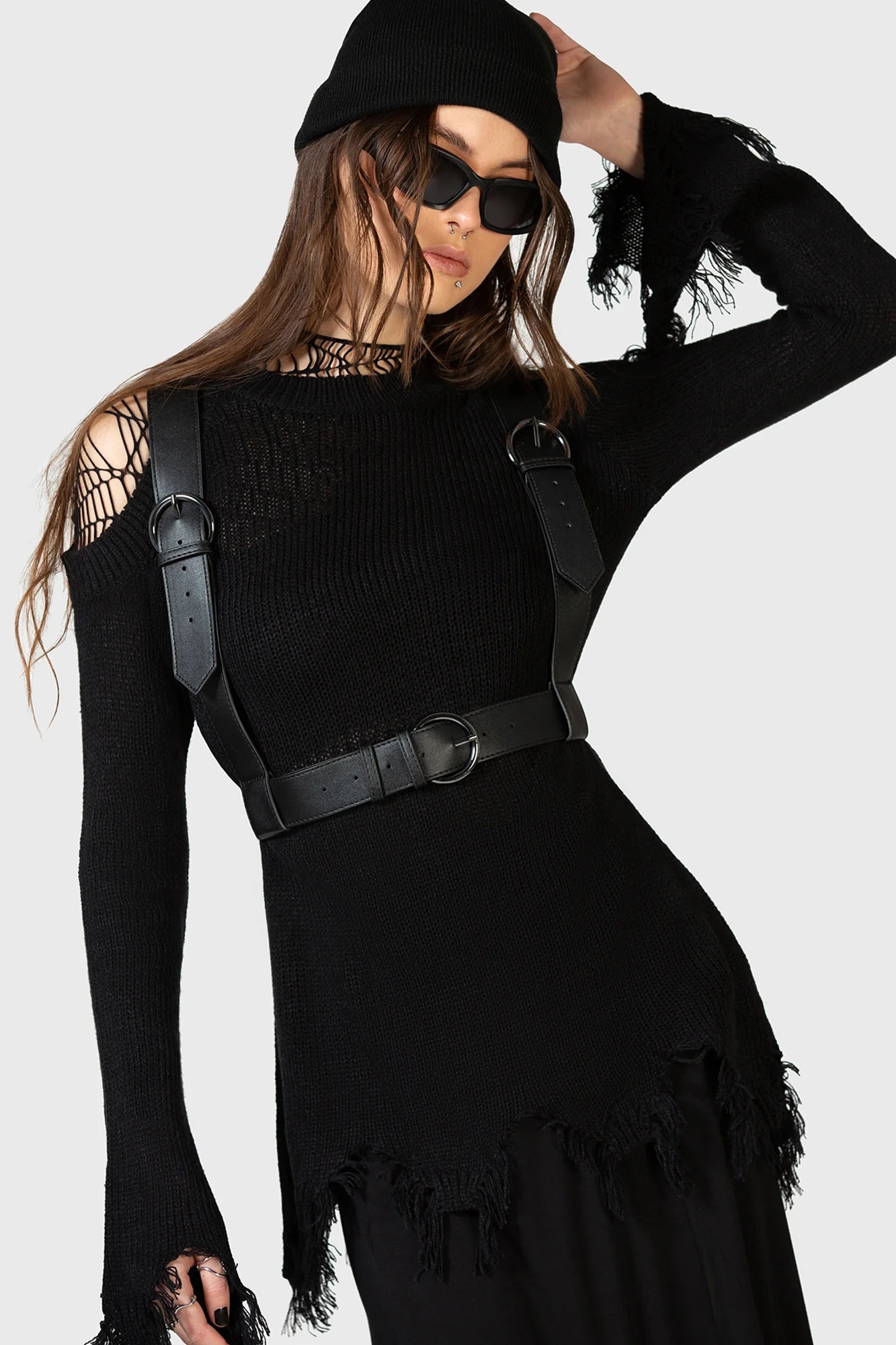【KILL STAR】Desolate Spirit Harness*フェイクレザーボディハーネス
