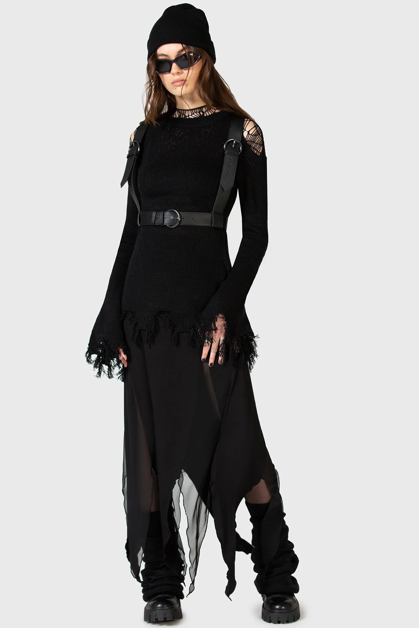 【KILL STAR】Desolate Spirit Harness*フェイクレザーボディハーネス