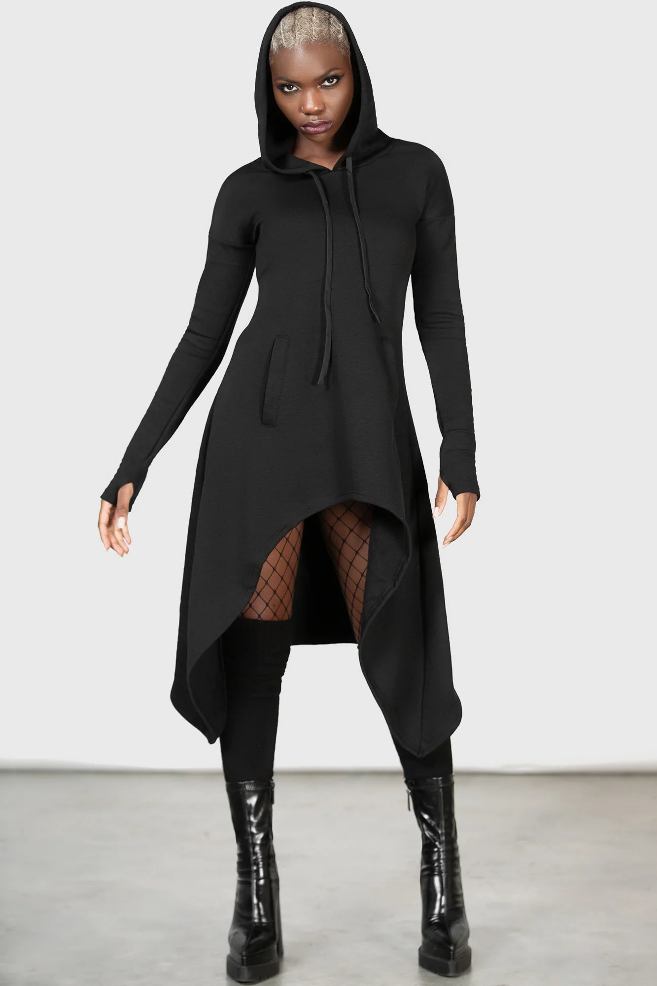 【KILL STAR】DUNGEONESS HOODIE*裏起毛ロングプルオーバーフーディー-SIZE:XXL