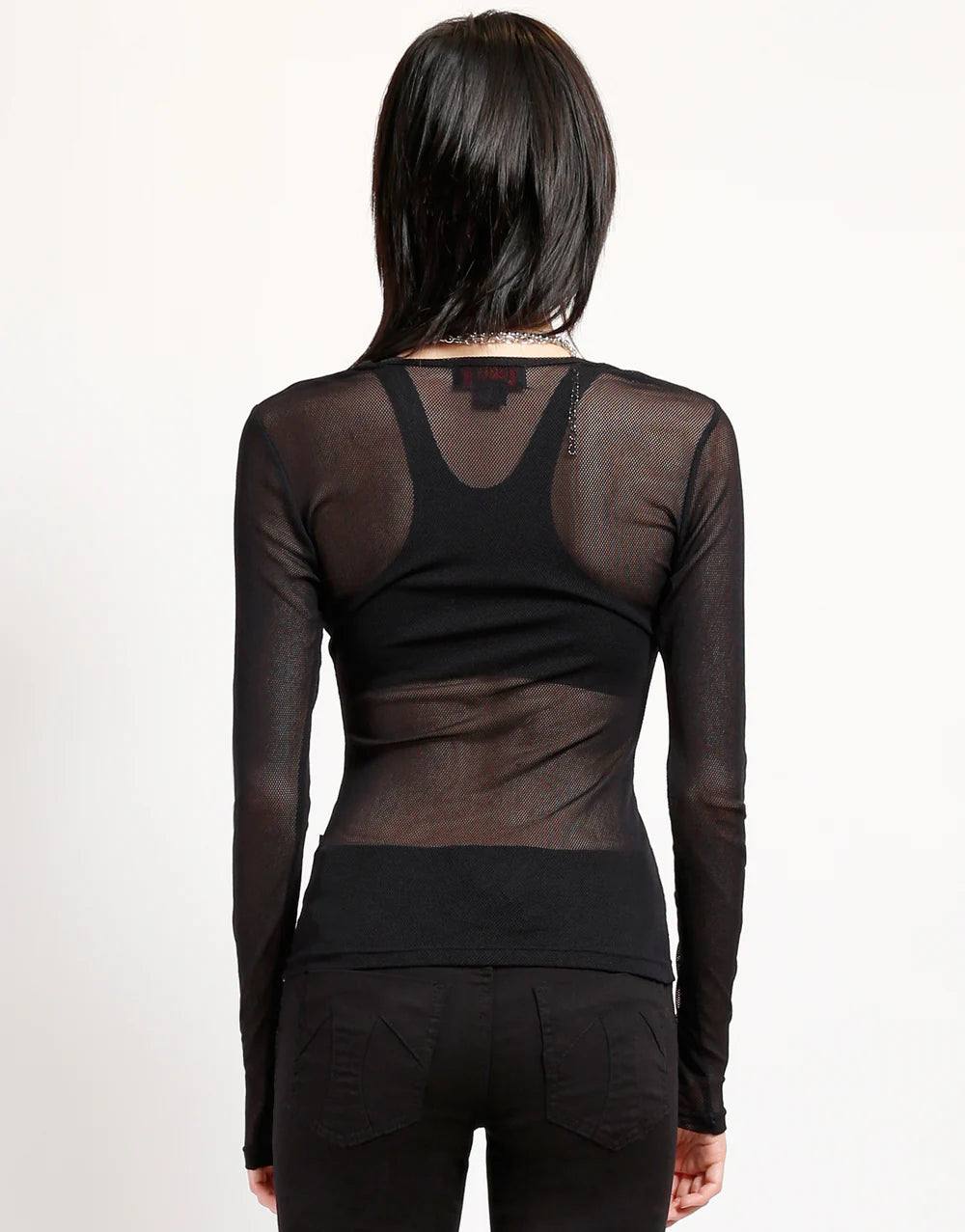 【TRIPP NYC】長袖フィッシュネット*LONG SLEEVE FISHNET BLACK(FN9181)