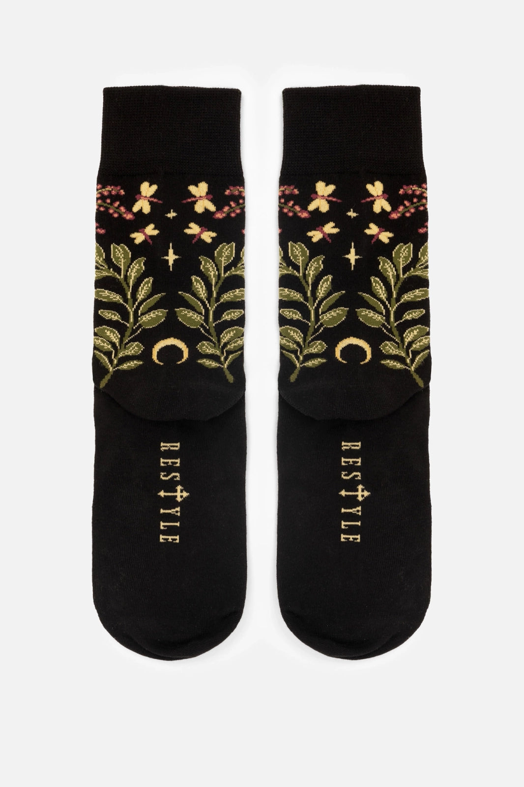 【RESTYLE】ソックス*HARE MOON JAQUARD SOCKS