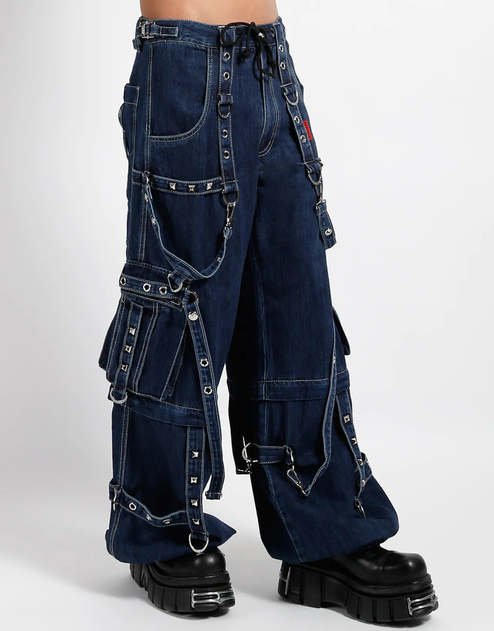 【TRIPP NYC】ワイドカーゴパンツ*DENIM STRAP PANT(JM7117M-DS)