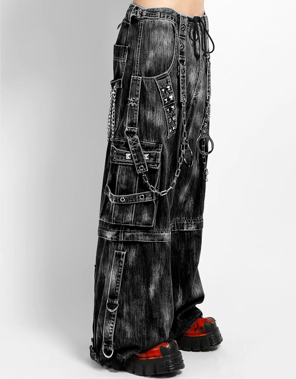 【TRIPP NYC】ワイドカーゴパンツ*LOCK UP DENIM PANT STORM WASH(JM7152M)