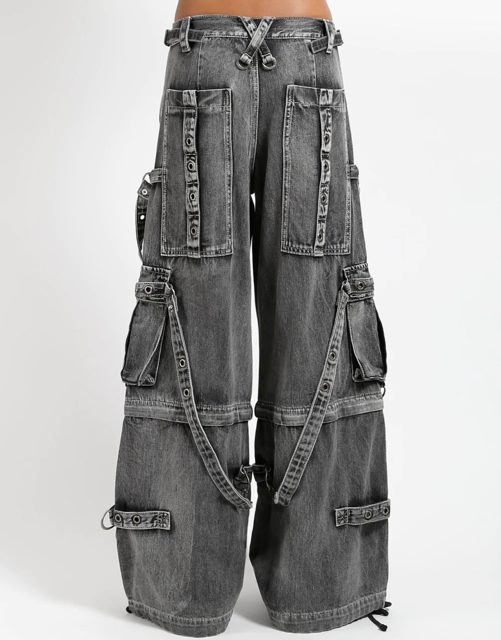 【TRIPP NYC】ワイドカーゴパンツ*DENIM FULL FORCE PANT FOG WASH(JM7155MB)