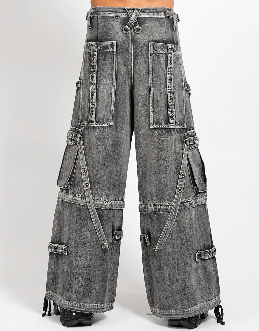 【TRIPP NYC】ワイドカーゴパンツ*DENIM FULL FORCE PANT FOG WASH(JM7155MB)