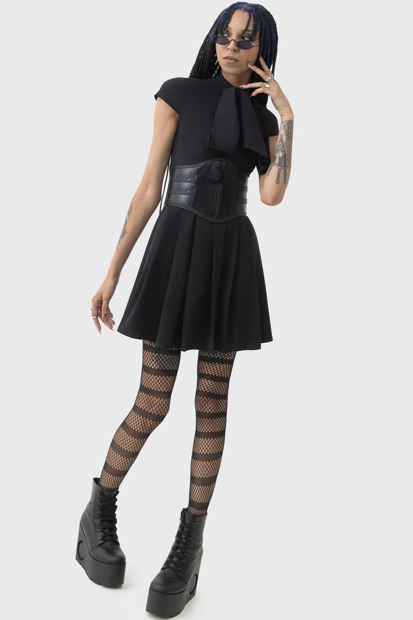 【KILL STAR】Lunar Spell Belt*フェイクレザーコルセット風ベルト
