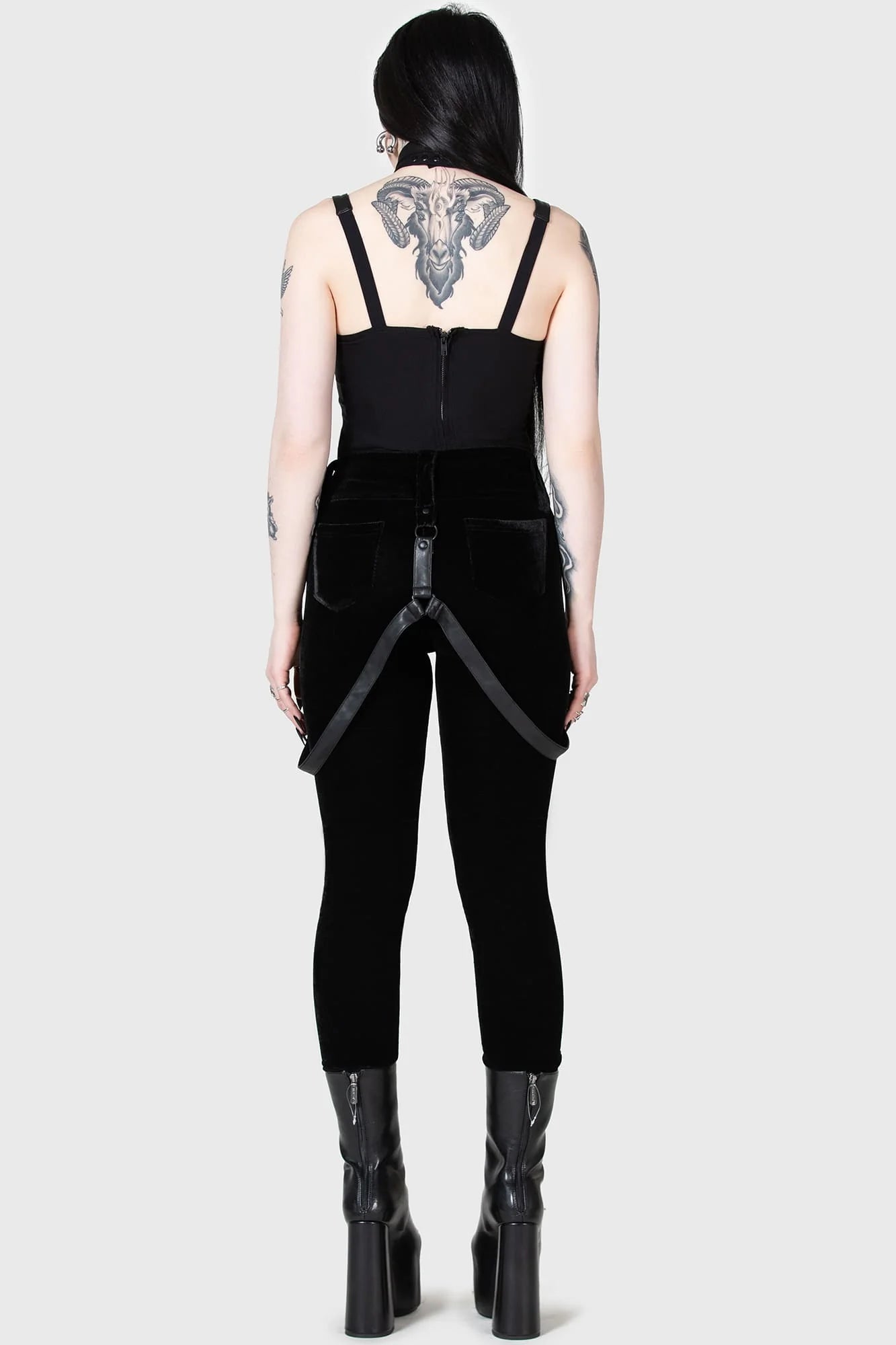 【KILL STAR】Moon City Trousers*ストレッチベルベットスキニーパンツ