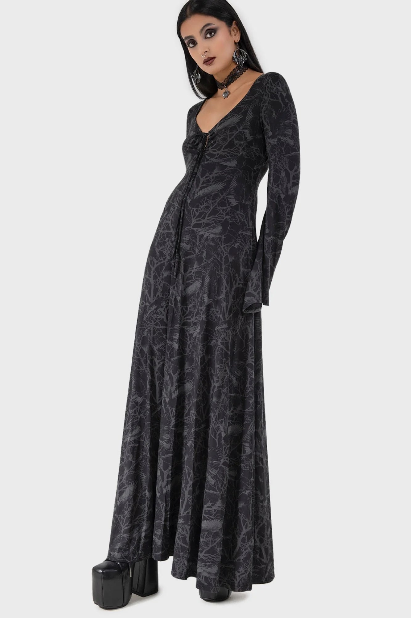【KILL STAR】Raven Shade Dress*レイヴンマキシドレス
