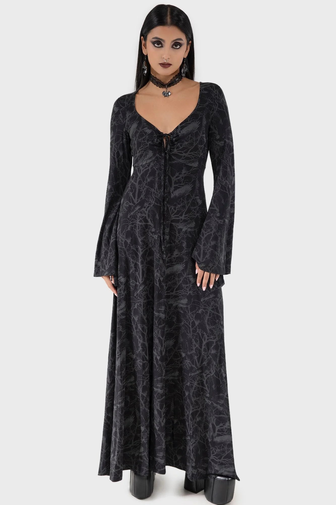 【KILL STAR】Raven Shade Dress*レイヴンマキシドレス