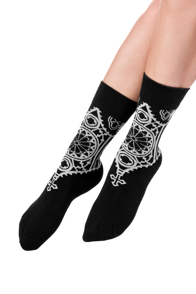 【RESTYLE】ソックス*SACRUM JACQUARD SOCKS