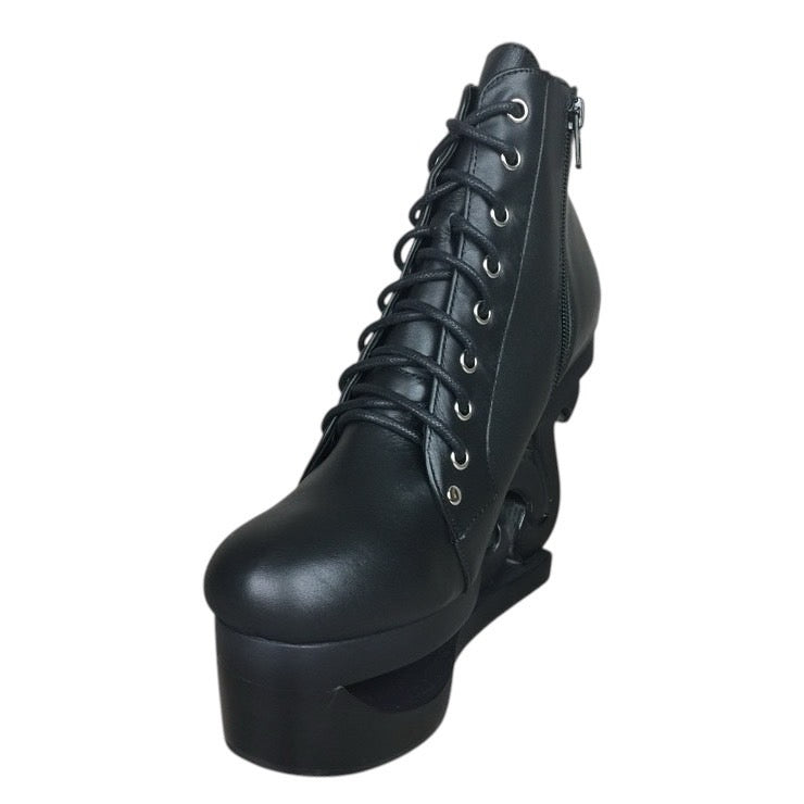【JEFFREY CAMPBELL】スケートヒールレースアップブーツ*FJF3932