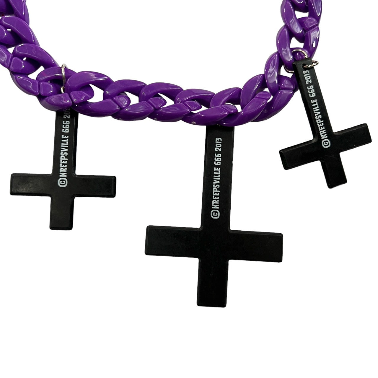 inverted cross chain necklace