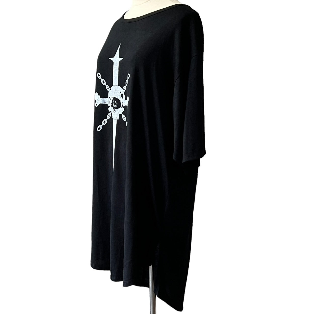 【FAR STAR】BIG フィッシュテイルTシャツ(クロススカル)
