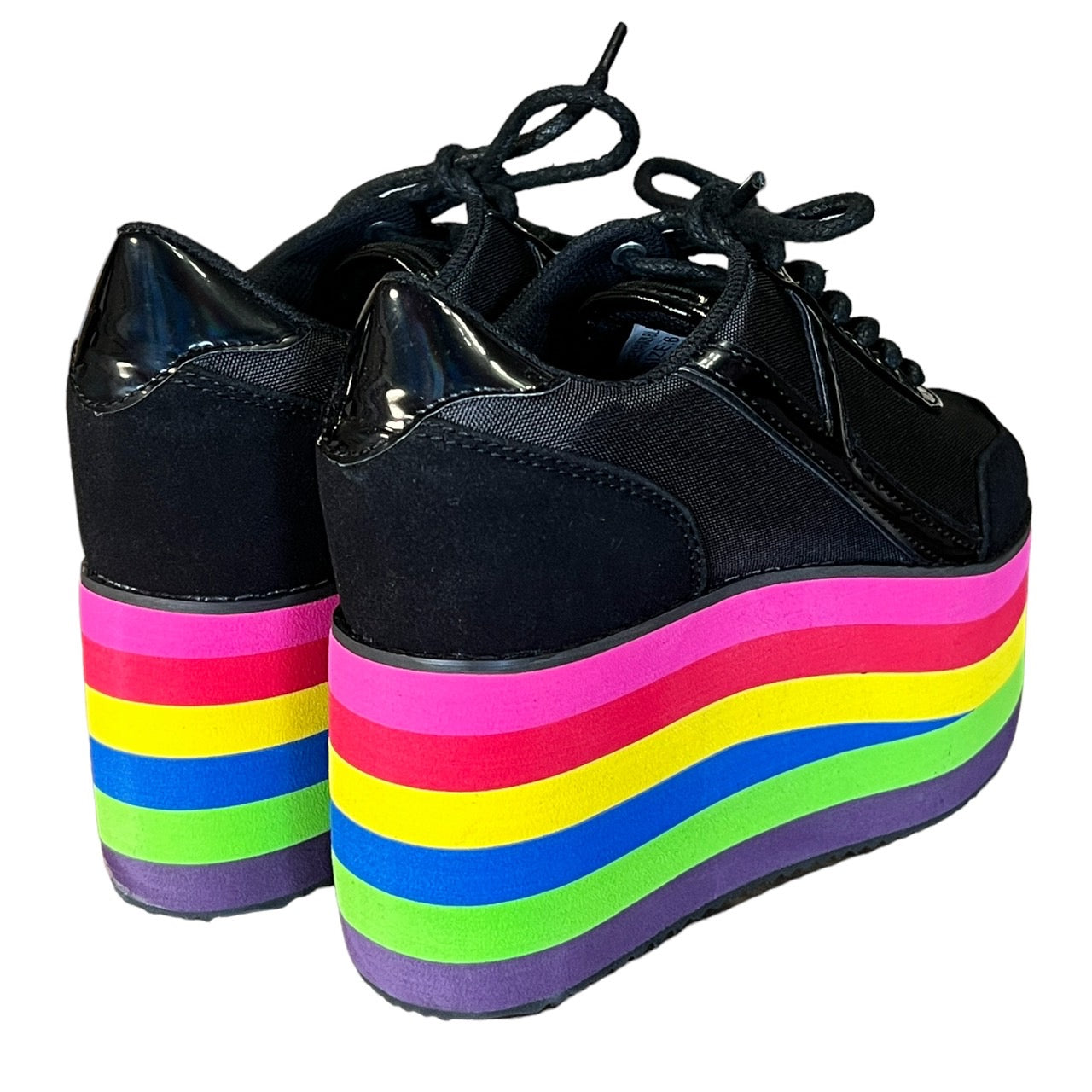 レインボー・ハイソールスニーカー*KARAZII -BLACK/RAINBOW