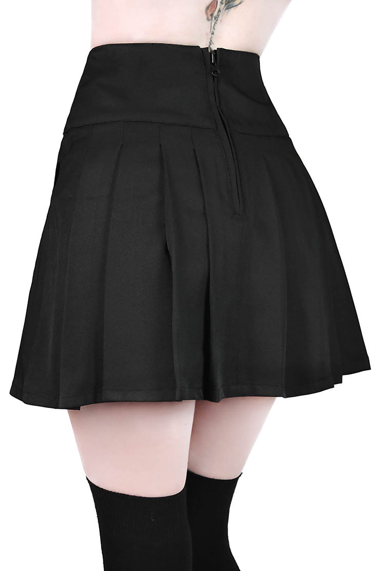 【KILL STAR】VICIOUS VIBES MINI SKIRT*ハーネス付きプリーツスカート-SIZE:XL