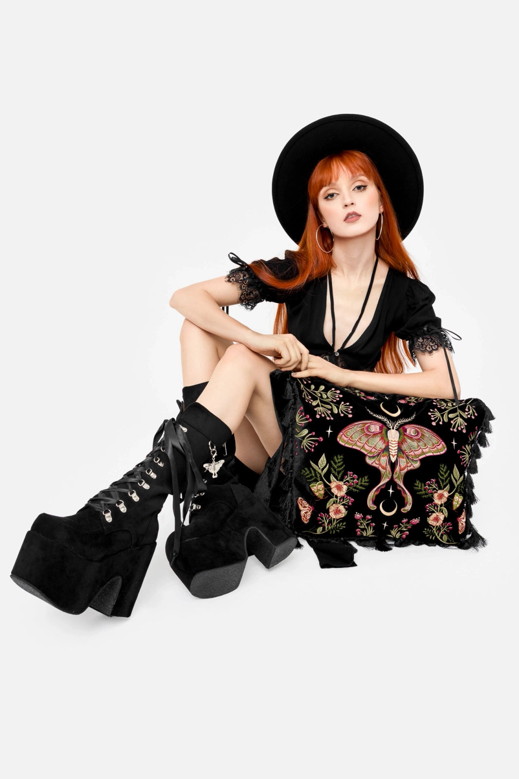 【RESTYLE】バッグ*WILDERWOOD VELVET BAG【取寄】