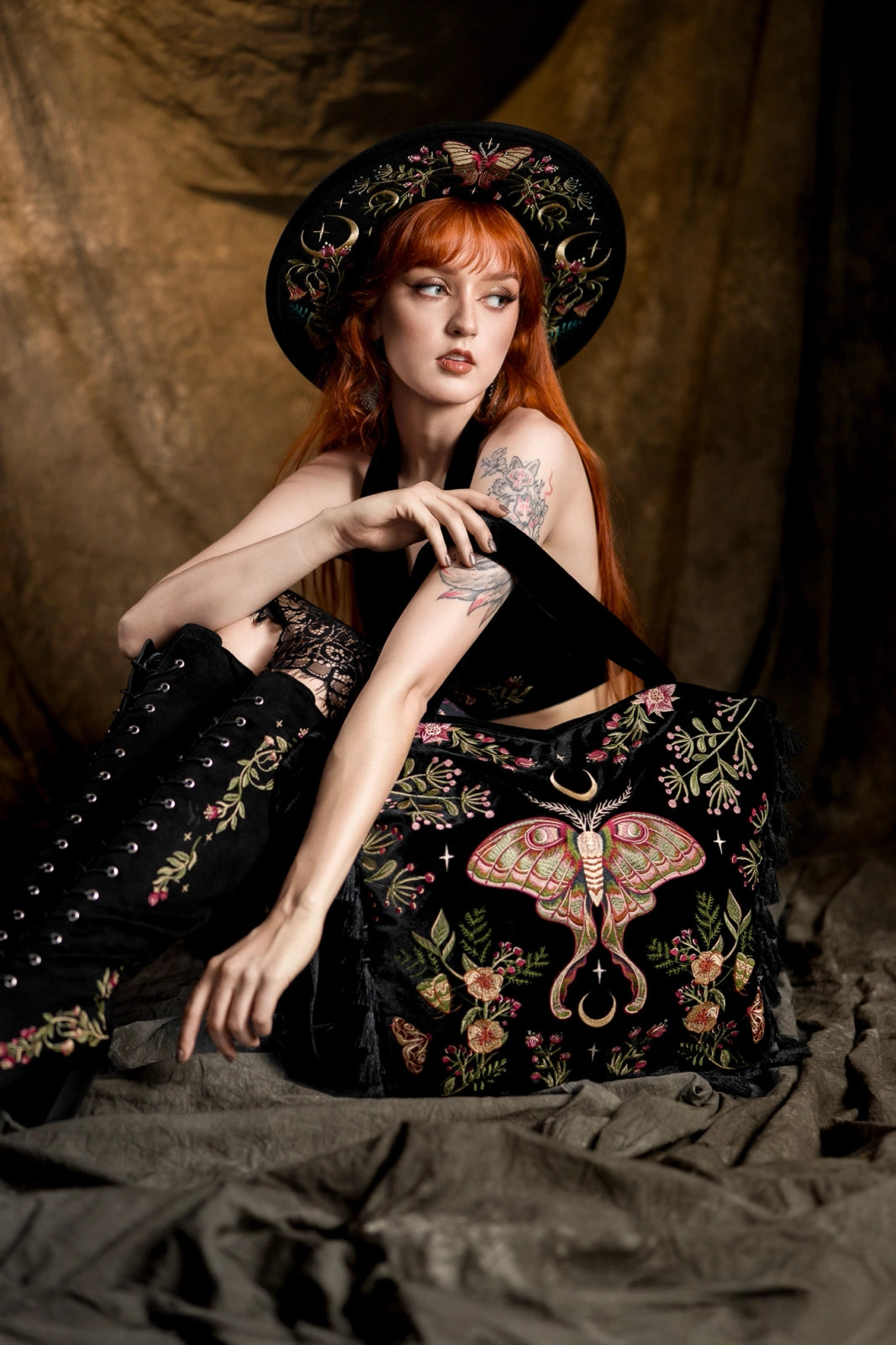 【RESTYLE】バッグ*WILDERWOOD VELVET BAG【取寄】