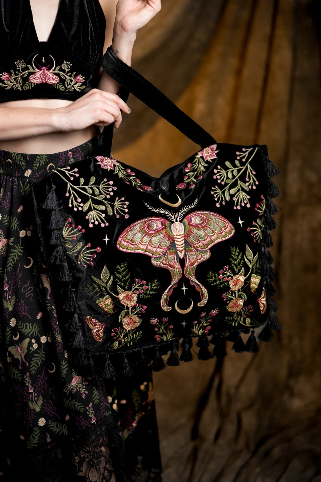 【RESTYLE】バッグ*WILDERWOOD VELVET BAG【取寄】