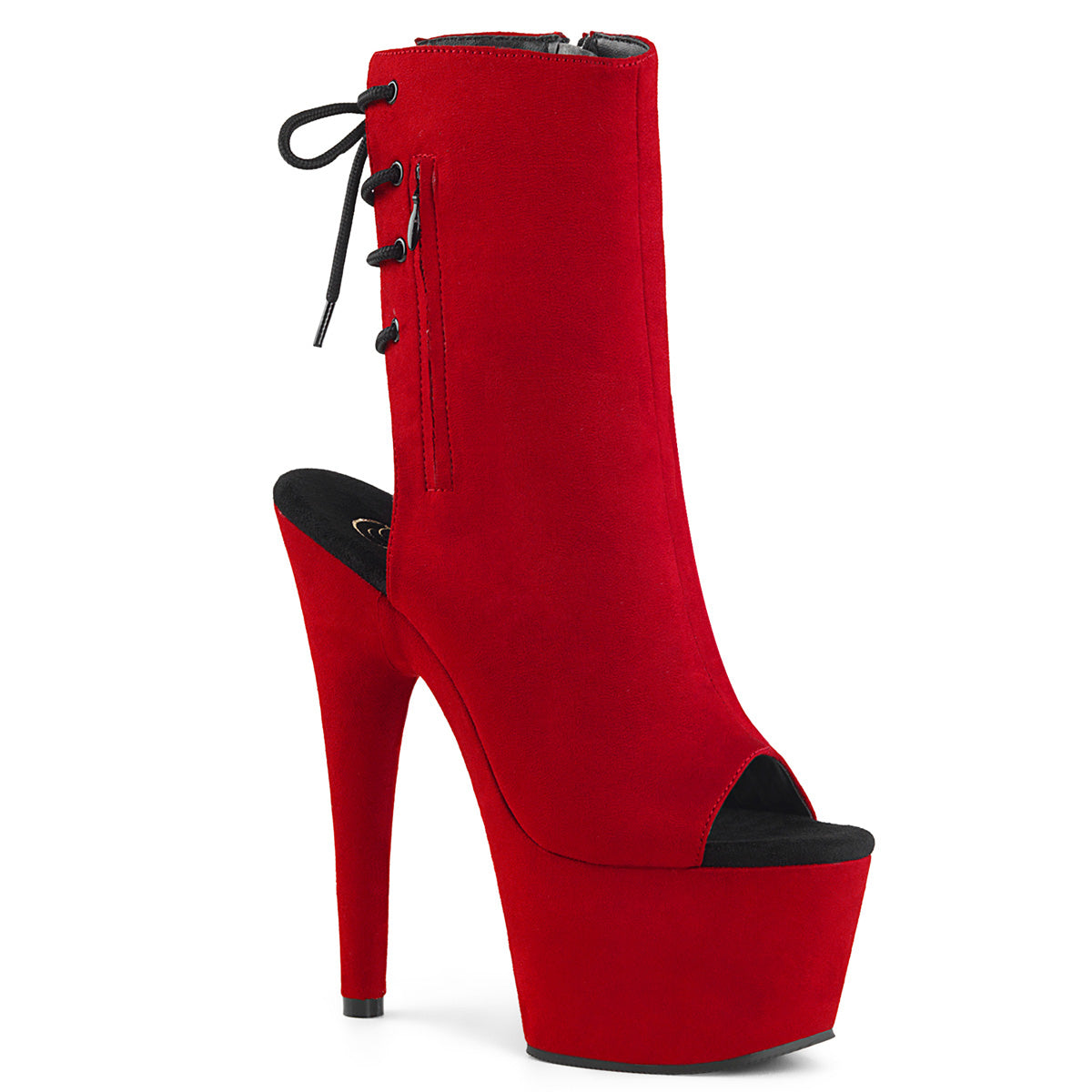 【PLEASER】ADORE-1018FS シューズ Red Faux Suede/Red Faux Suede【取寄】
