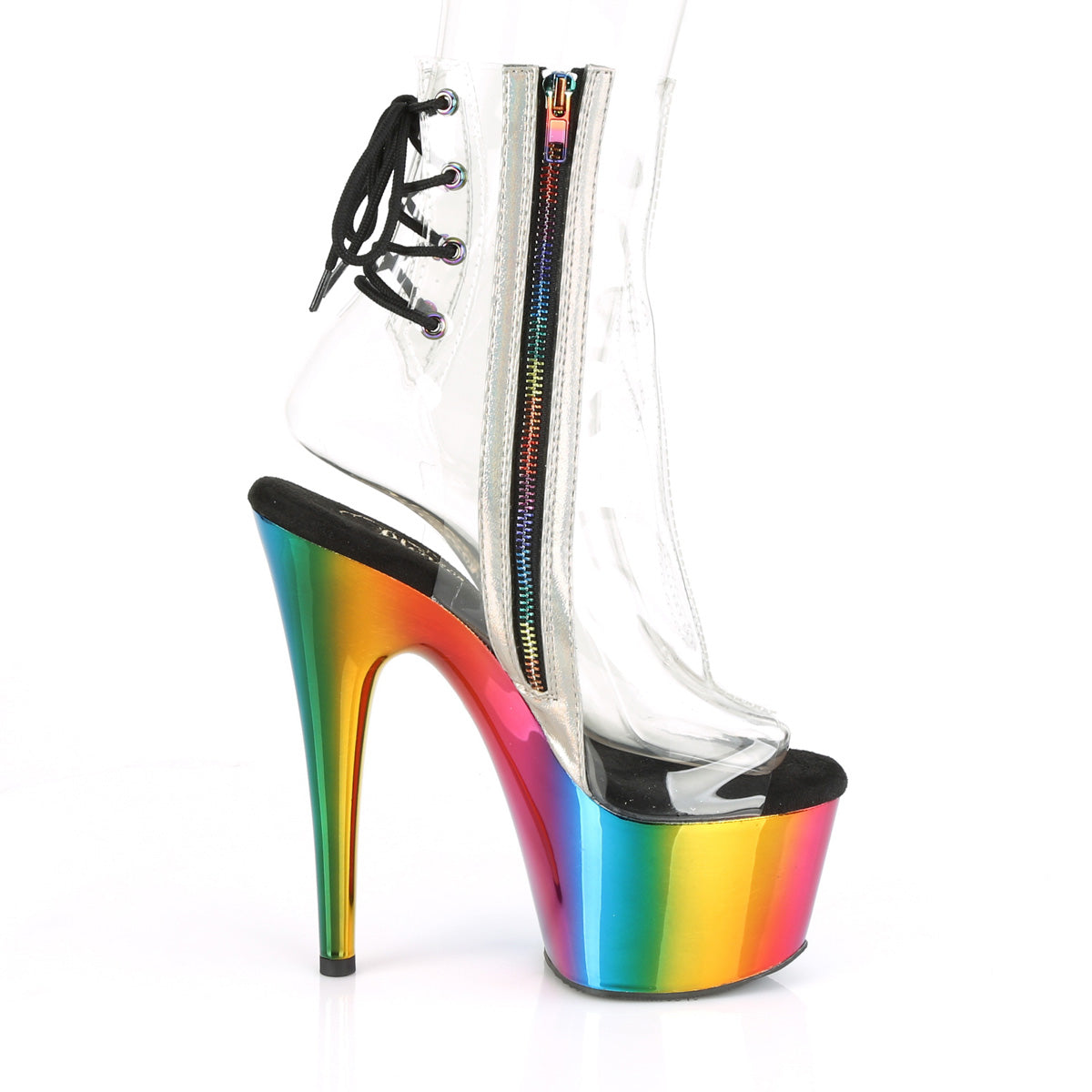 【PLEASER】ADORE-1018RC シューズ Clr/Rainbow Chrome【取寄】