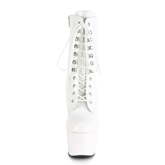 【PLEASER】ADORE-1020 プラットフォームシューズ Wht Pat/Wht【取寄】