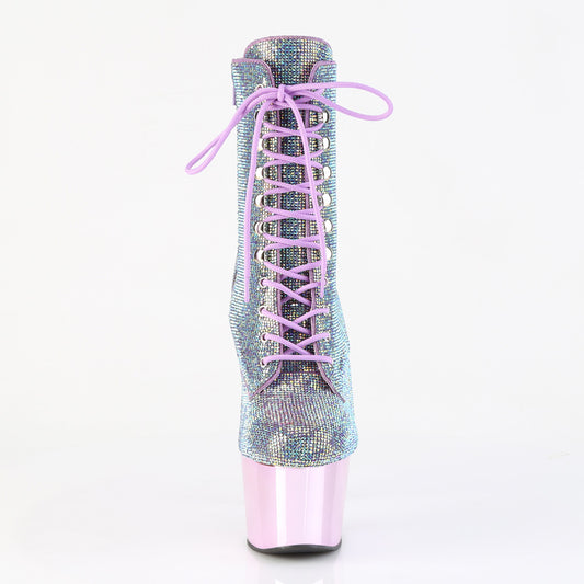【PLEASER】ADORE-1020CHRS プラットフォームシューズ Lavender Multi RS/Lavender Chrome【取寄】