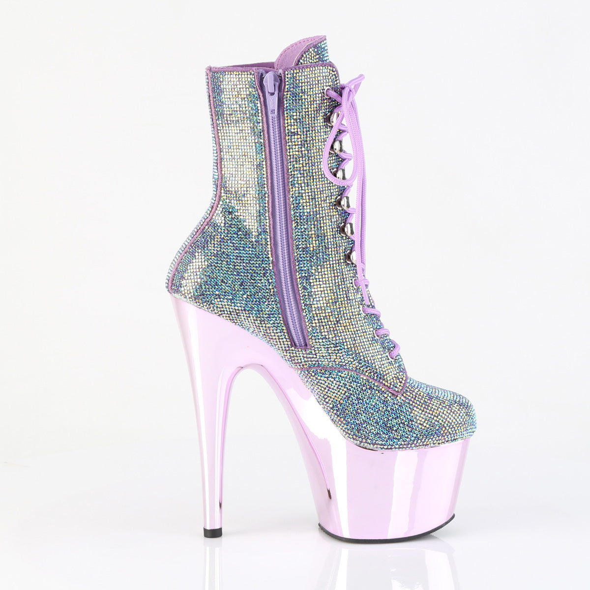 【PLEASER】ADORE-1020CHRS シューズ Lavender Multi RS/Lavender Chrome【取寄】