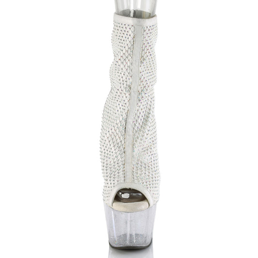 【PLEASER】ADORE-1031GM プラットフォームシューズ Wht Fabric-RS Mesh/Clr【取寄】