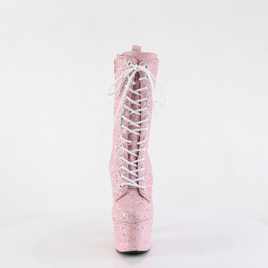 【PLEASER】ADORE-1040GR プラットフォームシューズ B. Pink Multi Glitters/Matching【取寄】