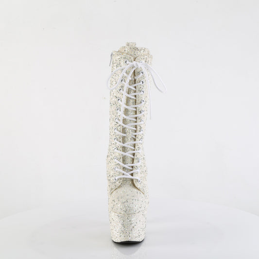 【PLEASER】ADORE-1040GR プラットフォームシューズ Ivory Multi Glitters/Matching【取寄】