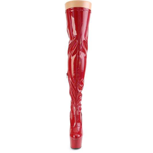 【PLEASER】ADORE-3000HWR プラットフォームシューズ Red Str. Holo/Red Holo【取寄】