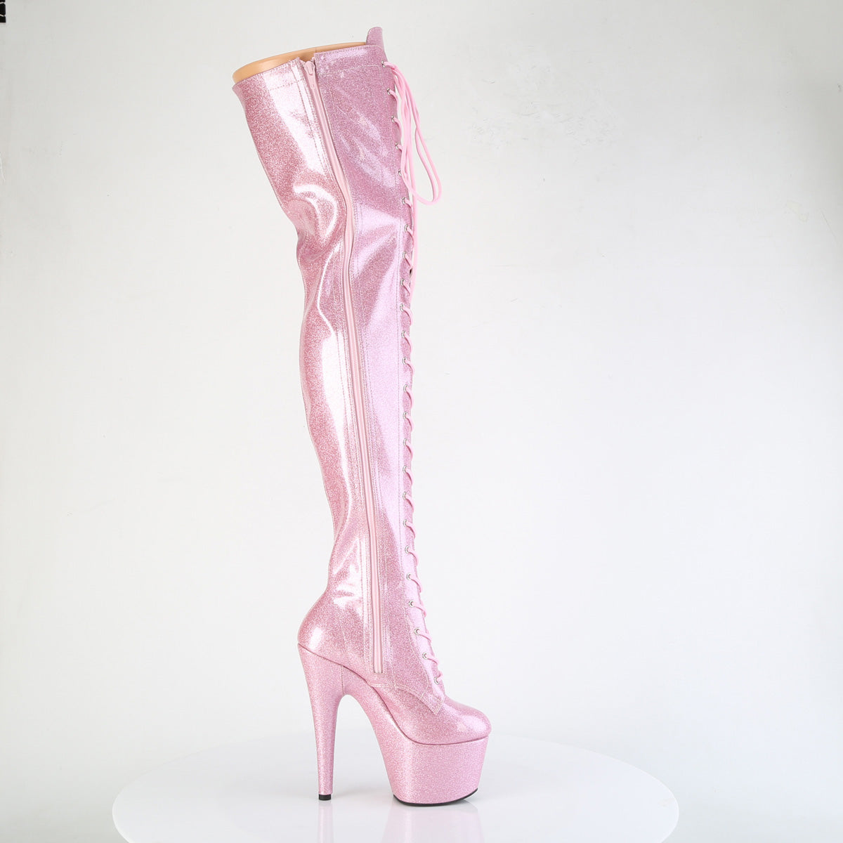 【PLEASER】ADORE-3020GP シューズ B. Pink Glitter Pat/M【取寄】