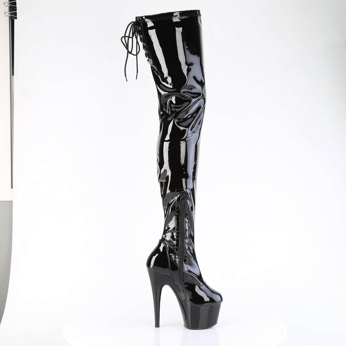 【PLEASER】ADORE-4000SLT シューズ Blk Str Pat/Blk【取寄】