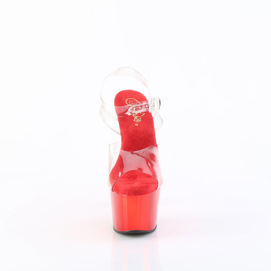 【PLEASER】ADORE-708 プラットフォームシューズ Clr-Matching/Red Chrome【取寄】